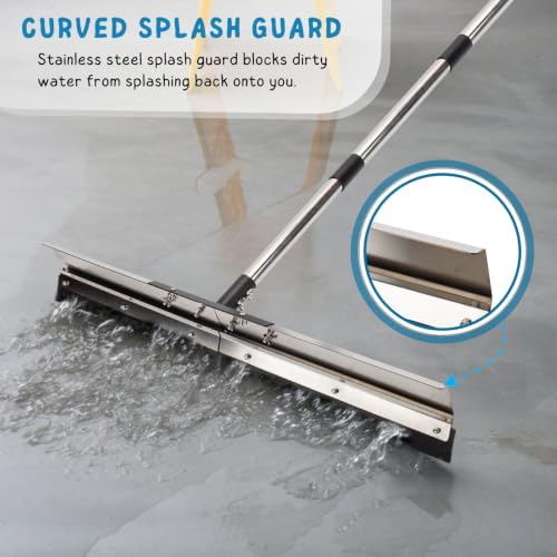Floor Squeegee for Concrete Water Removal, 55.5’’ Long Handle Commercial - Image 3