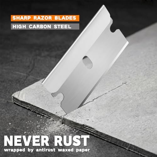 REXBETI 800 Pack Single Edge Razor Blades, Industrial Scraper Razor Blades - Image 2