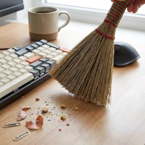 Mini Straw Broom, Desktop Cleaning Broom - Image 3