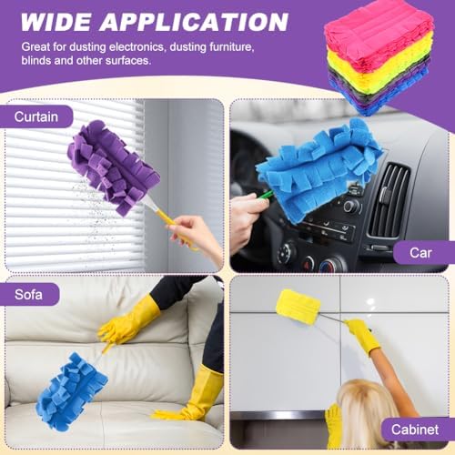 14 Pcs Microfiber Reusable Duster Refills Compatible - Image 7