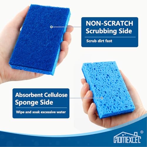 HOMEXCEL Sponges Kitchen 48 Pack, Non Scratch Scrub Dish Sponge - Image 5
