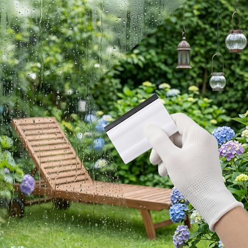 Amabro 3Pcs Mini Rubber Squeegee 3 Inch Small Handheld Window Scraper - Image 5