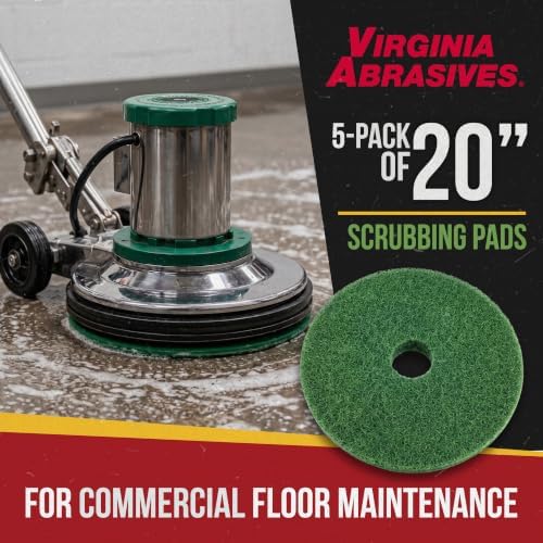 Green Floor Maintenance Pads, Deep Cleaning & Light Stripping - Image 4