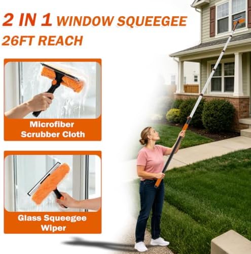 Buyplus 26Ft High Reach Squeegee - Image 4