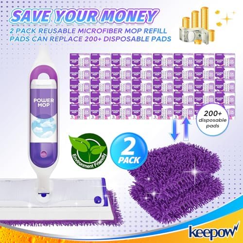 KEEPOW Reusable Power Mop Pads Compatible - Image 6