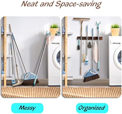 OUTNILI Mop and Broom Holder Wall Mount - Image 3
