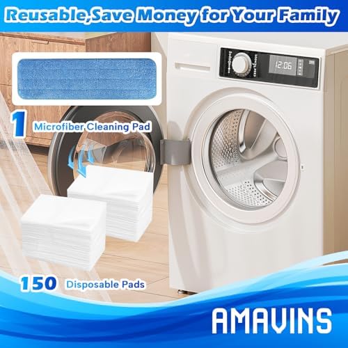 AmaVins 3 Pack Microfiber Cleaning Pads, Reusable Microfiber Mop Pads - Image 5