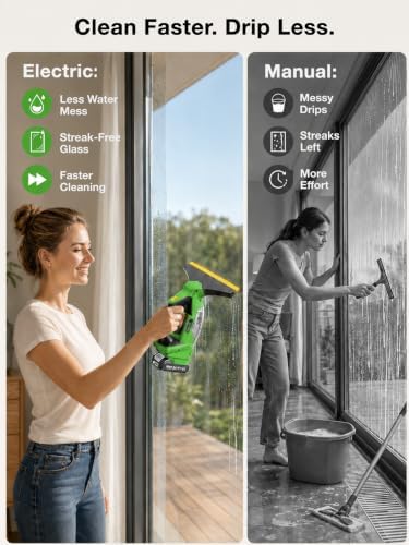 TaskStar Window Vacuum Squeegee Cordless: Electric Window Cleaner Tool - Image 5