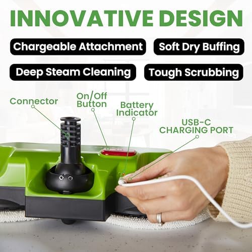 H2O MOP X5 Dual Buff Steam Mop Head Attachment - Image 6