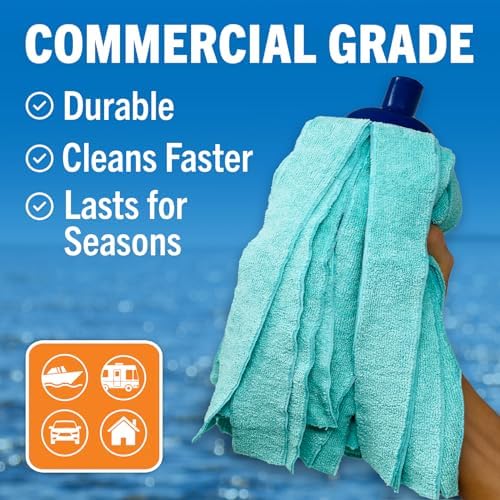 Screw On Microfiber Mop Head Replacement Refill, Ultra-Absorbent Microfiber - Image 5