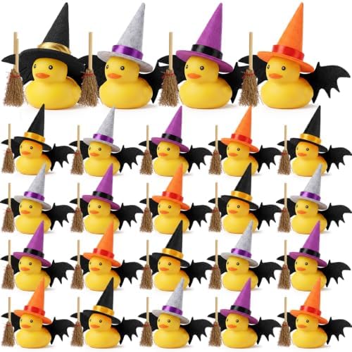 Jerify 24 Pack Halloween Witch Rubber Ducks by Jerify