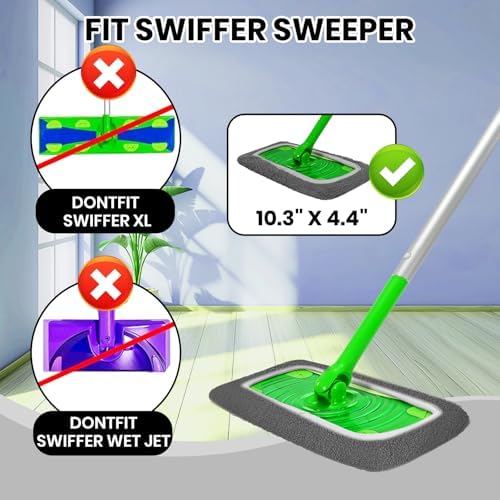 6 Pack Reusable Microfiber Mop Pads - Image 5