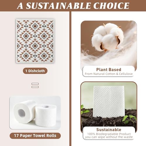 4 Pcs Swedish Dishcloths for Kitchen, Super Absorbent - Image 3