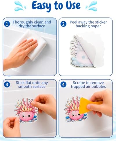 Piemow 20Pcs Bathtub Non Slip Stickers, Anti Slip Shower Decal - Image 3
