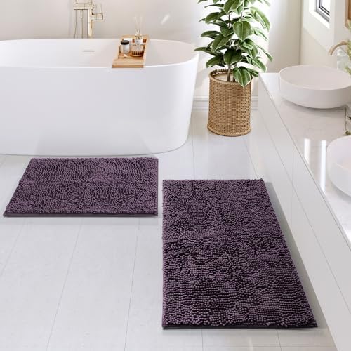 Hearth & Harbor Bathroom Rugs, Chenille Bath Mat - Image 2