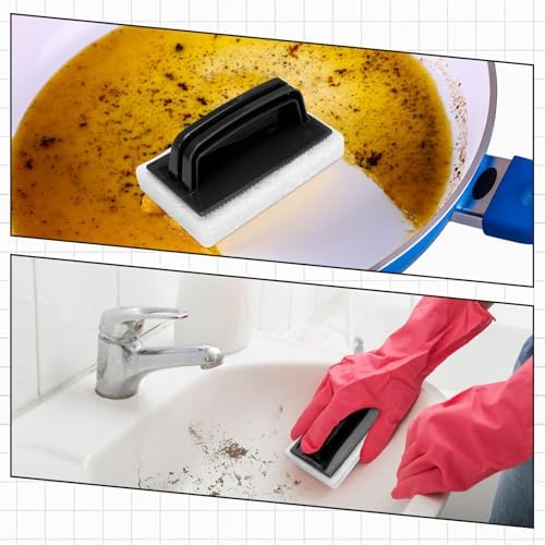 Maxdot 18 Pcs Handled Bath Scrubber Sponge Scrub Pad - Image 5