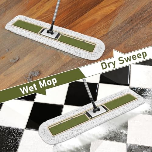 36" Commercial Dust Mop Pads Refills: Reusable Mop Head Replacement - Image 4