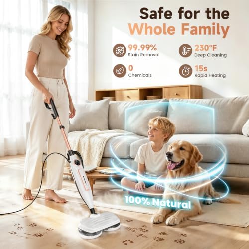 DEVOAC VM6 Scrubbing Steam Mop - Image 2