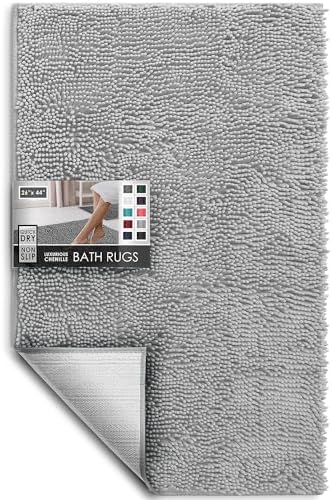Hearth & Harbor Bathroom Rugs, Chenille Bath Mat - Image 3