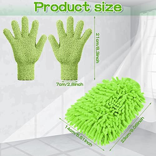 Potchen 6 Pcs Microfiber Dusting Mitt Glove - Image 2