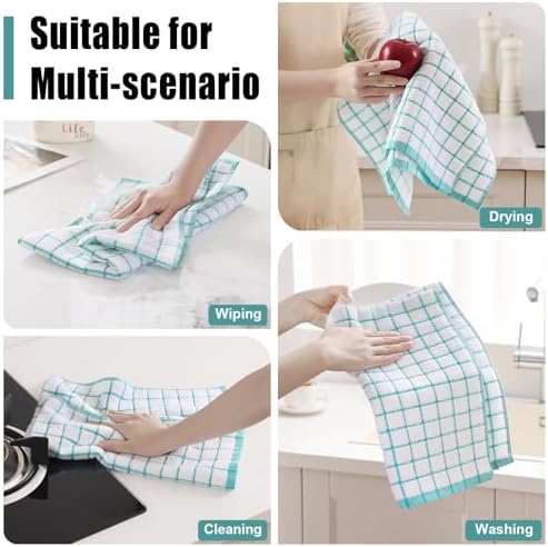 Homaxy Premium Kitchen Towels, Check Design - Image 6