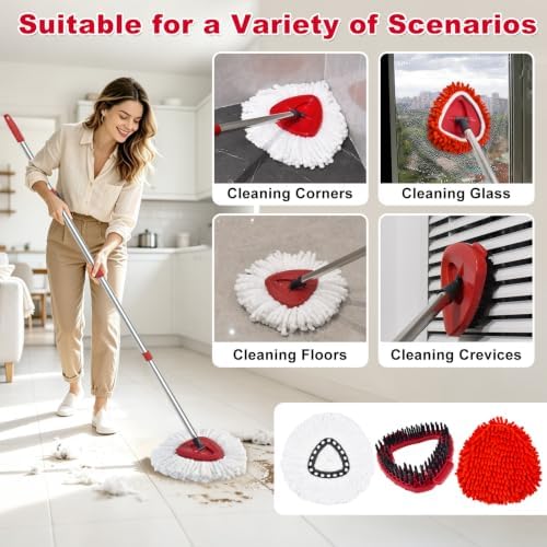6PCS Spin Mop Heads for OCedar EasyWring 1-Tank System - Image 6