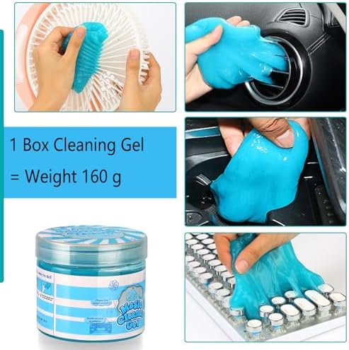 Luscinum Car Interior Duster Detailing Cleaning Gel Brushes Kit - Image 3