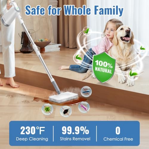 FEPPO Steam Mop & Detachable Handheld Steam Cleaner - Image 3