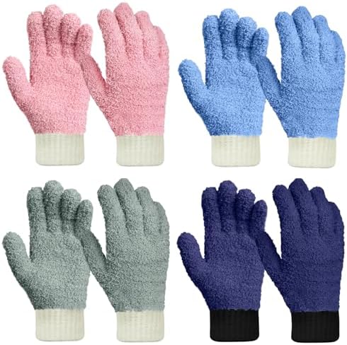 MIG4U 4 Pairs Microfiber Gloves by MIG4U