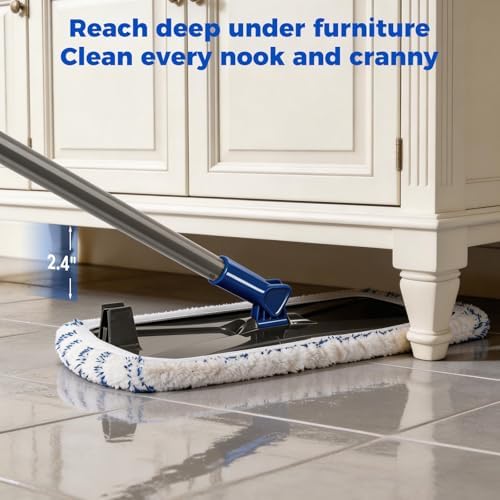 Masthome 16" Large Flat Mop, 3 Microfiber Mop Pads - Image 6