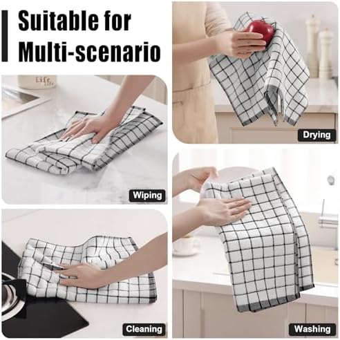 Homaxy Premium Kitchen Towels, Check Design - Image 6