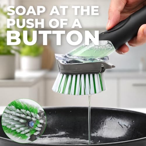 Pot and Pan Cleaning Brush, Heavy Duty Dish Brush - Image 3