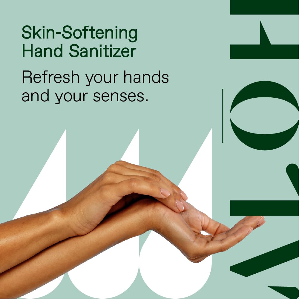 ALŌH Sanitizing Hand Gel 2-pack | Lemongrass + Aloe | 70% Alcohol Hydrating Hand Sanitizer Gel with Essential Oil, for Kids & Adults | 8oz Size Bottle (Set of 2)