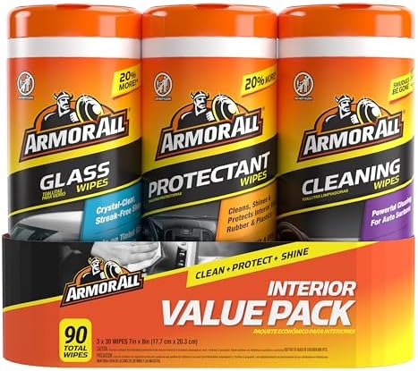Armor All Car Interior Value Pack, Auto Cleaning Wipes by ArmorAll