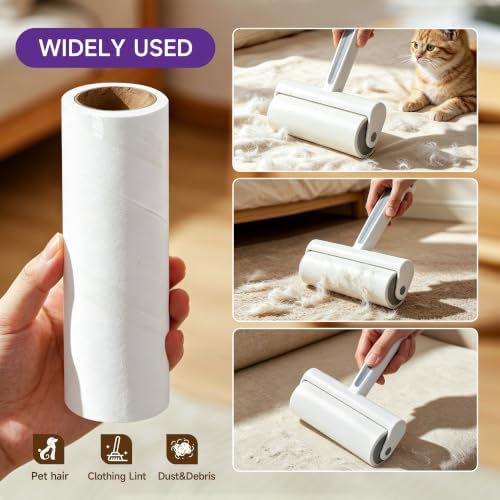 Super Strong Lint Roller Replacement Pack, Pet Hair Lint Roller - Image 6