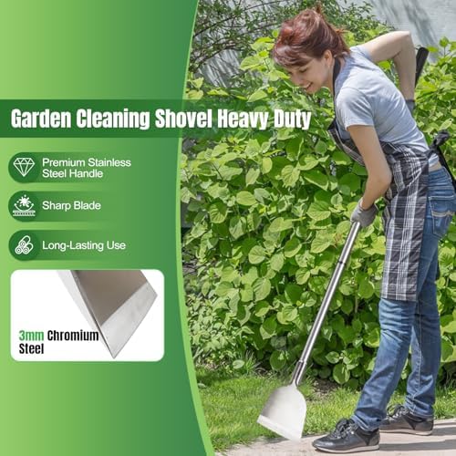 Floor Scraper Long Handle, Paint Wallpaper Garden Snow Ice Shovel - Image 3