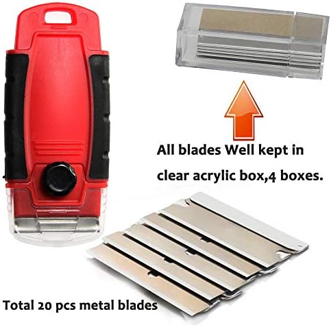 Plastic Razor Blade Scraper Hand Held Window Vinyl Tint Scraper Pack 2 - Image 3