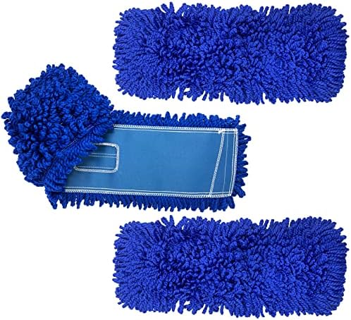 KLEEN HANDLER 24" Microfiber Dust Mop Head Replacement, 3 Pack by BisonLife