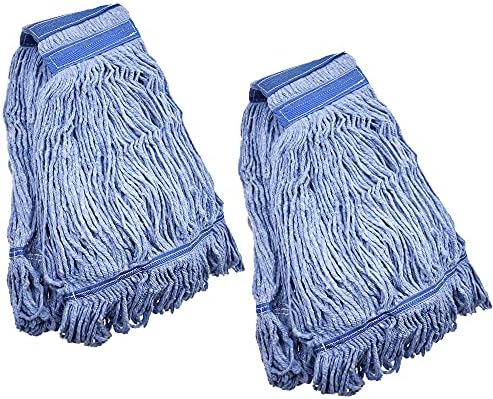 Mop Head Replacement Commercial Heavy Duty String Blue Wet Mop Heads by NIUBEE