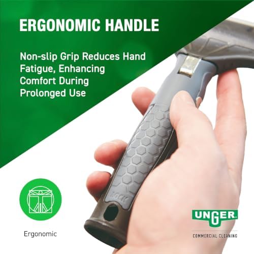 UNGER Commercial ErgoTec Ninja 4" Glass Window Scraper EN100 - Image 4