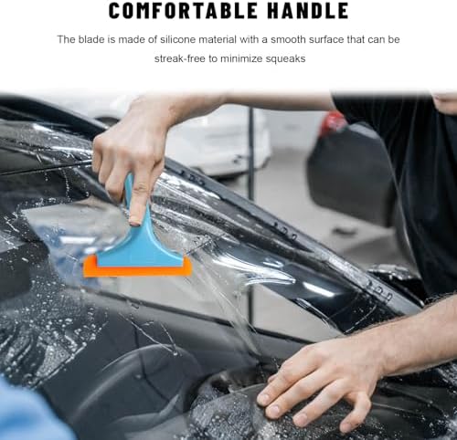 Small Silicone Window Squeegee, 5.9" Super Flexible Car Windshield Squeegee - Image 5