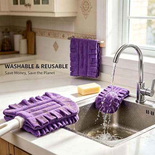 10 Pack Duster Refills with 2 Dusting Wands Reusable Pads - Image 5