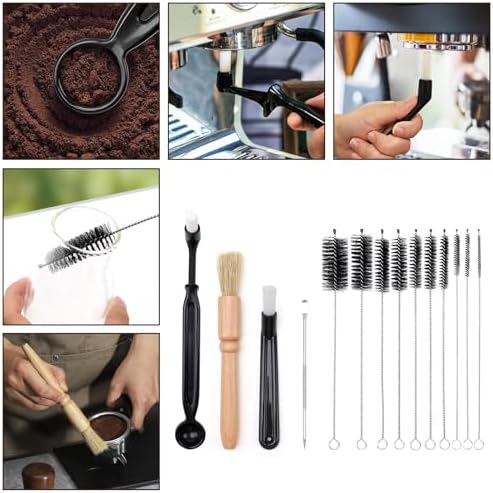 14Pcs Coffee Machine Cleaning Brush Set, 5 Types Clean Brush Tools - Image 4