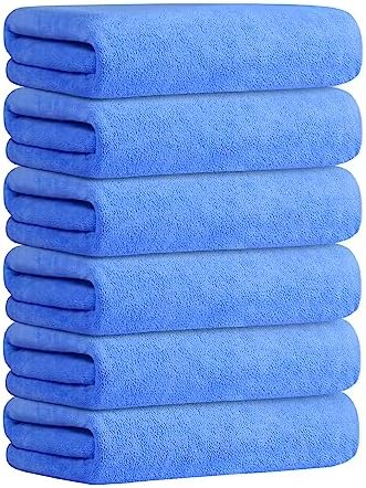 JML Bath Towel, Microfiber, 6 Pack by JML