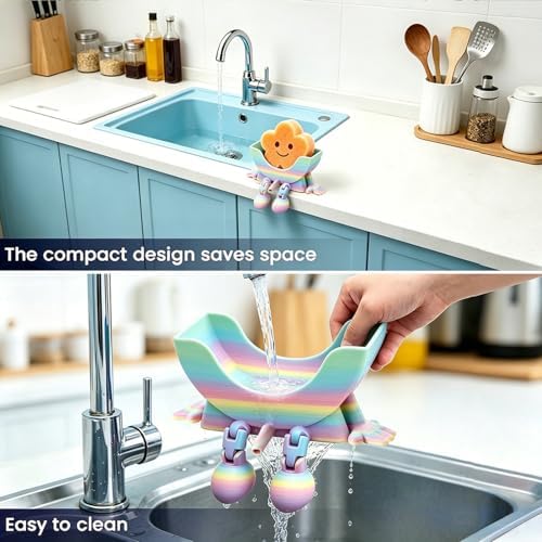 Creative Drainage Sponge Holder: Traceless Glue, 3D Printed Funny Kitchen Sink - Image 3