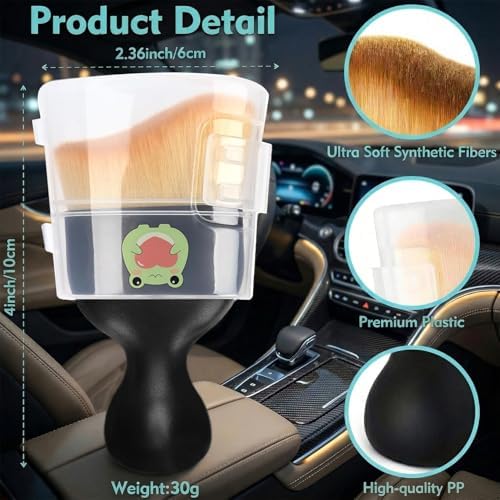 Flamingo Car Detailing Brush Soft Bristle Auto Interior Cleaning Brush - Image 3