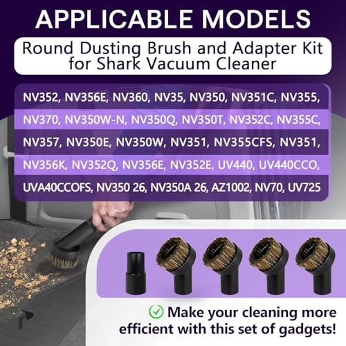5PCS Horse Hair Brush Vacuum Attachment Set - Image 6
