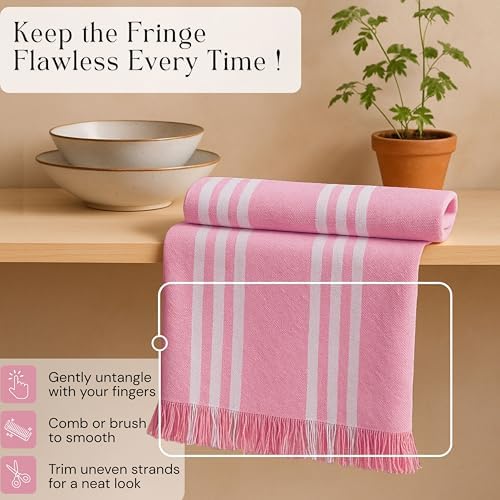 Prewashed Stripe Tea Towels 12 Pack, 16x26 Inches, Dish Cloths - Image 4