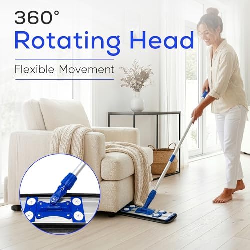 Microfiber Flat Mop with 360° Rotation - Image 5