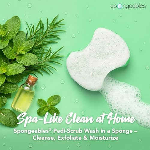 Spongables Pedi Scrub Foot Exfoliating 20+ Wash Sponge - Image 2